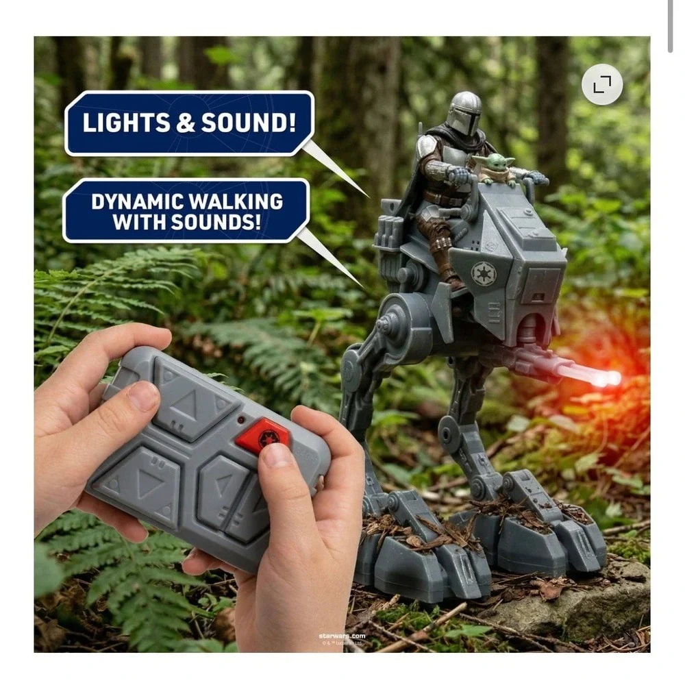 NWB Star Wars Mandalorian & Grogu Imperial Remnant AT-RT Radio Control.